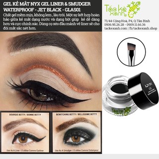 Gel Kẻ Mắt Nước NYX Gel Liner  - Jet Black GLAS01