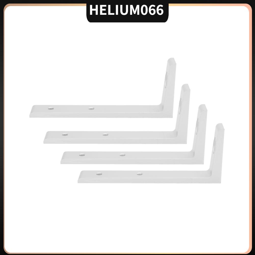 4 giá đỡ góc hình chữ L bằng nhôm màu bạc hỗ trợ sửa chữa tiện lợi
