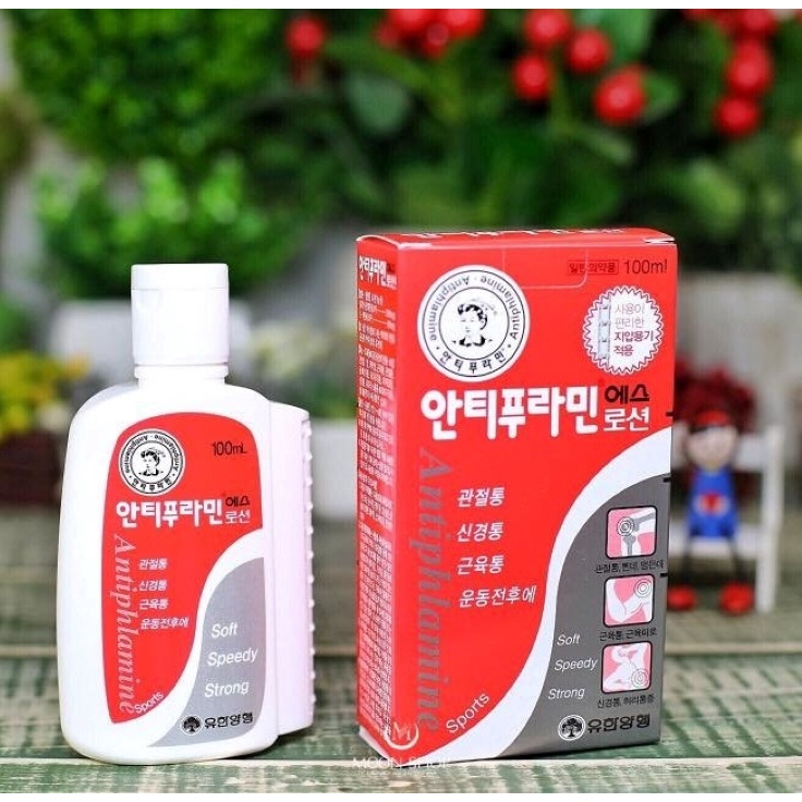 Dầu Nóng Hàn Quốc Antiphlamine Korea 100ml - Dầu Xoa Bóp Massage Chấn Thương Đau Cơ Sương Khớp