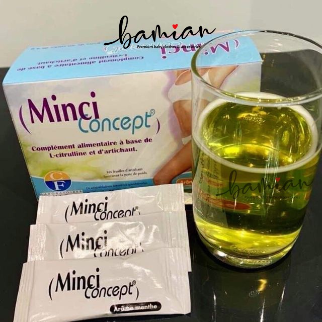 Trà giảm cân MINCI CONCEPT detox giảm mỡ dáng đẹp eo thon hộp 30 gói