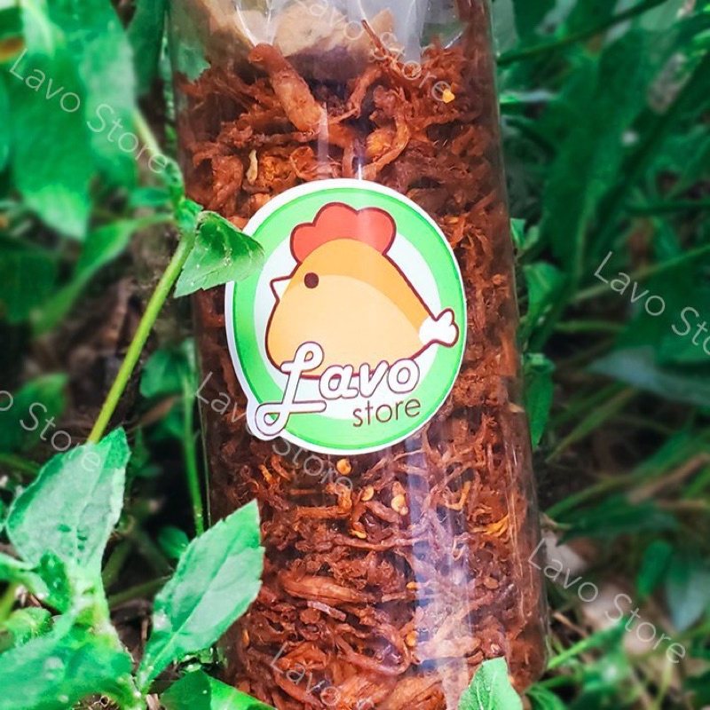 khô heo cháy tỏi 350gr - cao cấp, thơm ngon loại 1 - heo khô cháy tỏi Lavo