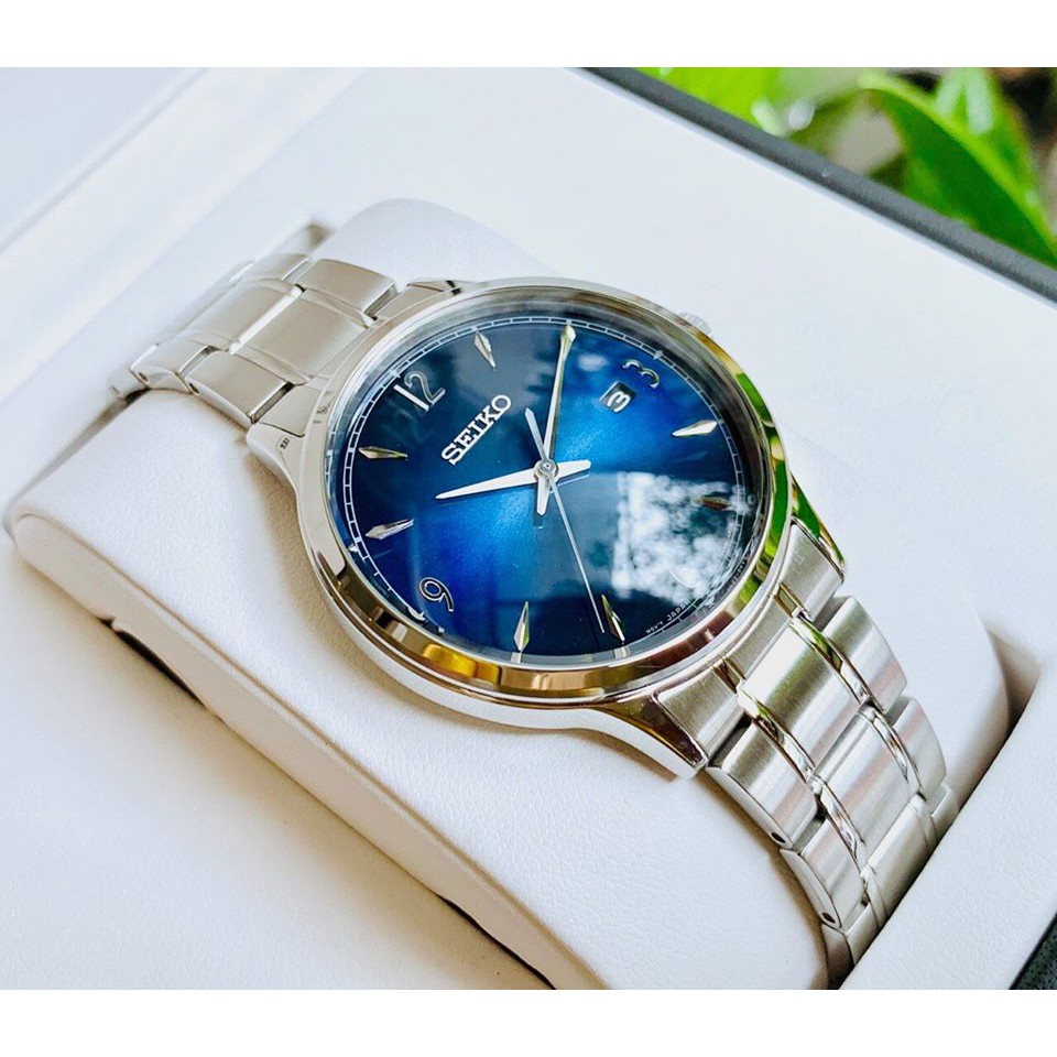 Đồng hồ nam Seiko SGEH89P1 Chính Hãng Nhật Bản - Dây Thép Không Rỉ - Mặt  Xanh Sunray | Shopee Việt Nam