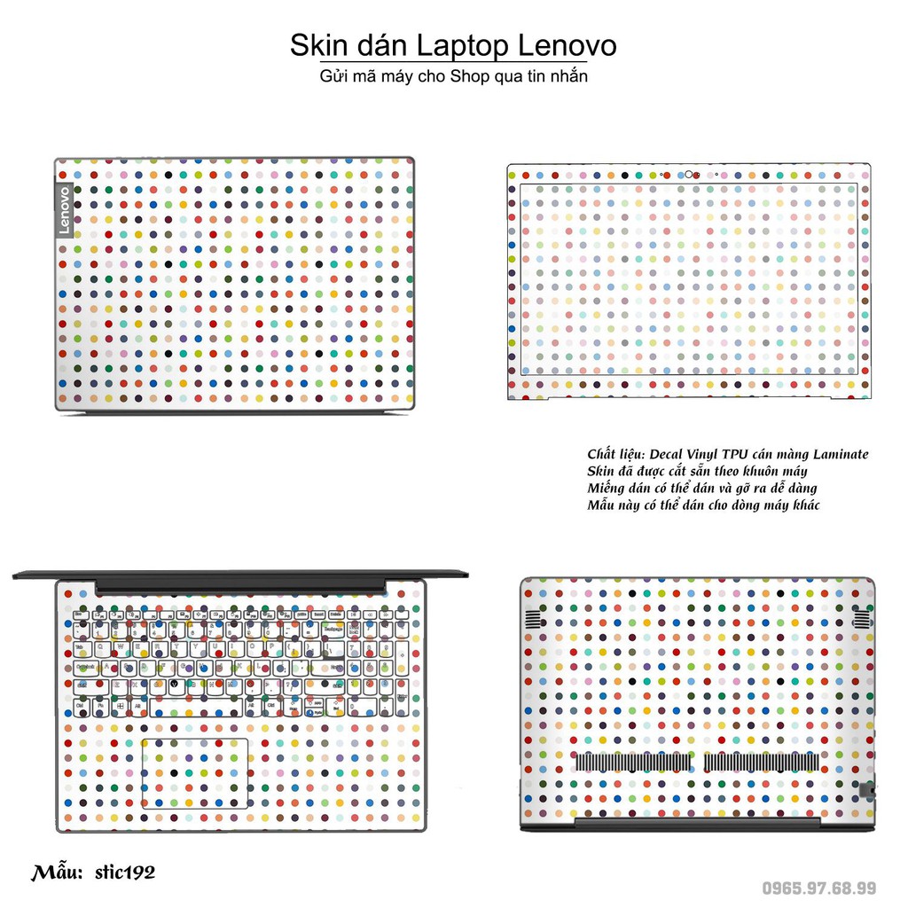 Skin dán Laptop Lenovo in hình Hoa văn sticker nhiều mẫu 32 (inbox mã máy cho Shop)