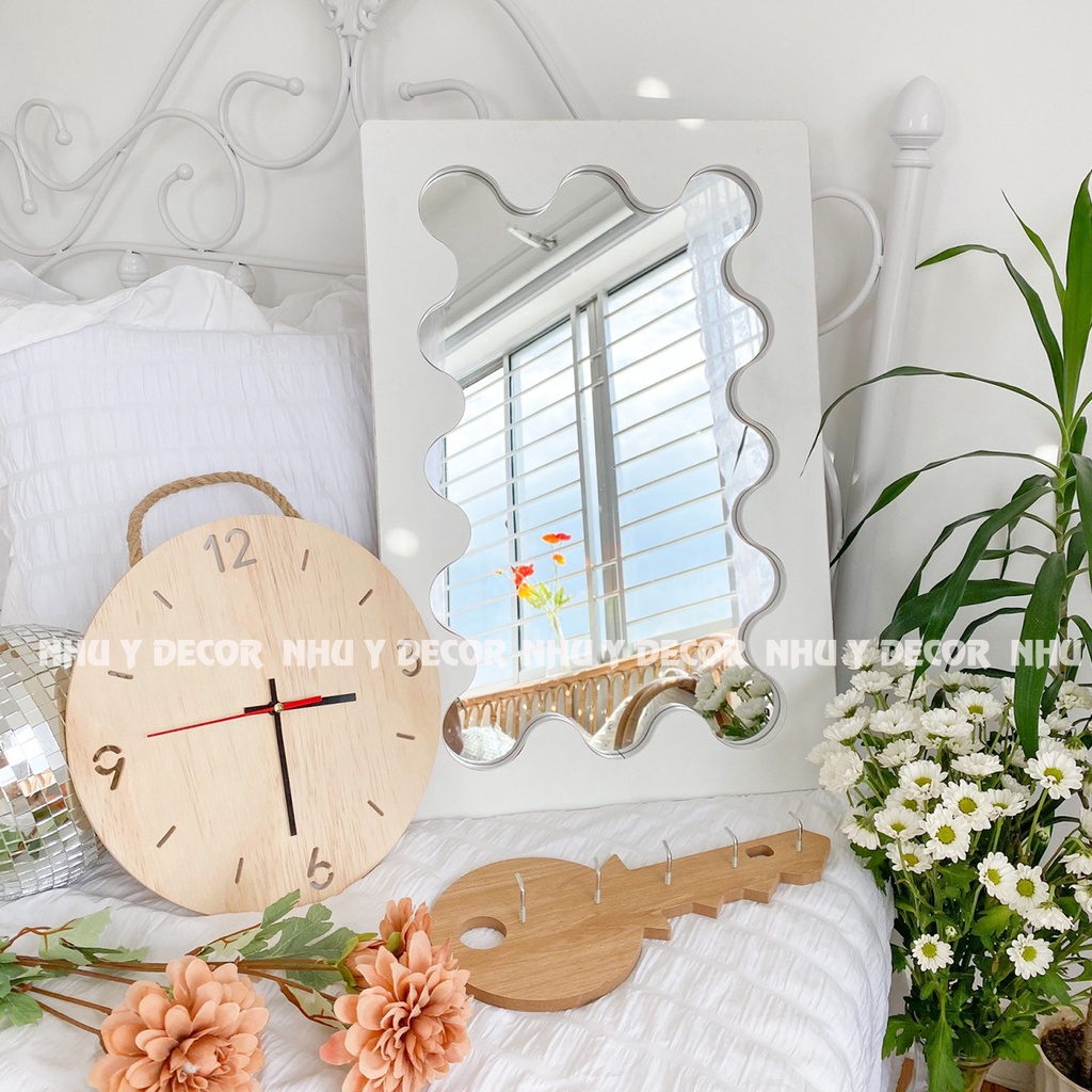 Đồng Hồ Treo Tường Gỗ, Đồng Hồ Gỗ Treo Tường Kim Trôi Độc Đáo Decor Vintage Thiết Kế Tối Giản Hiện Đại [Tặng Dây Treo]