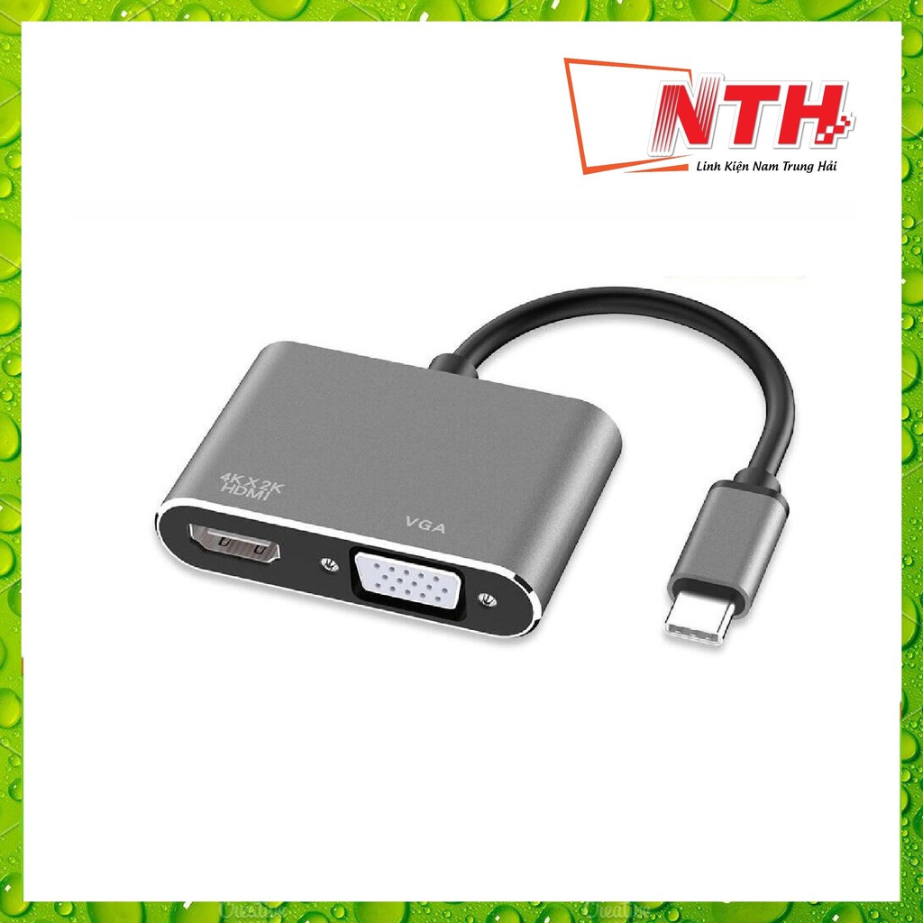 [Mã ELHACE giảm 4% đơn 300K] Cáp Chuyển Type-C ra HDMI và VGA