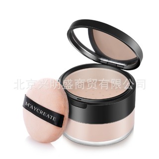Phấn phủ bột kiềm dầu MayCreate - tặng 1 cọ trang điểm