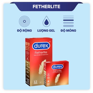 02 Hộp  Bao Cao Su Durex Invisible Extra Thin cực siêu mỏng + Durex Fetherlite siêu mỏng[Che tên sản phẩm]