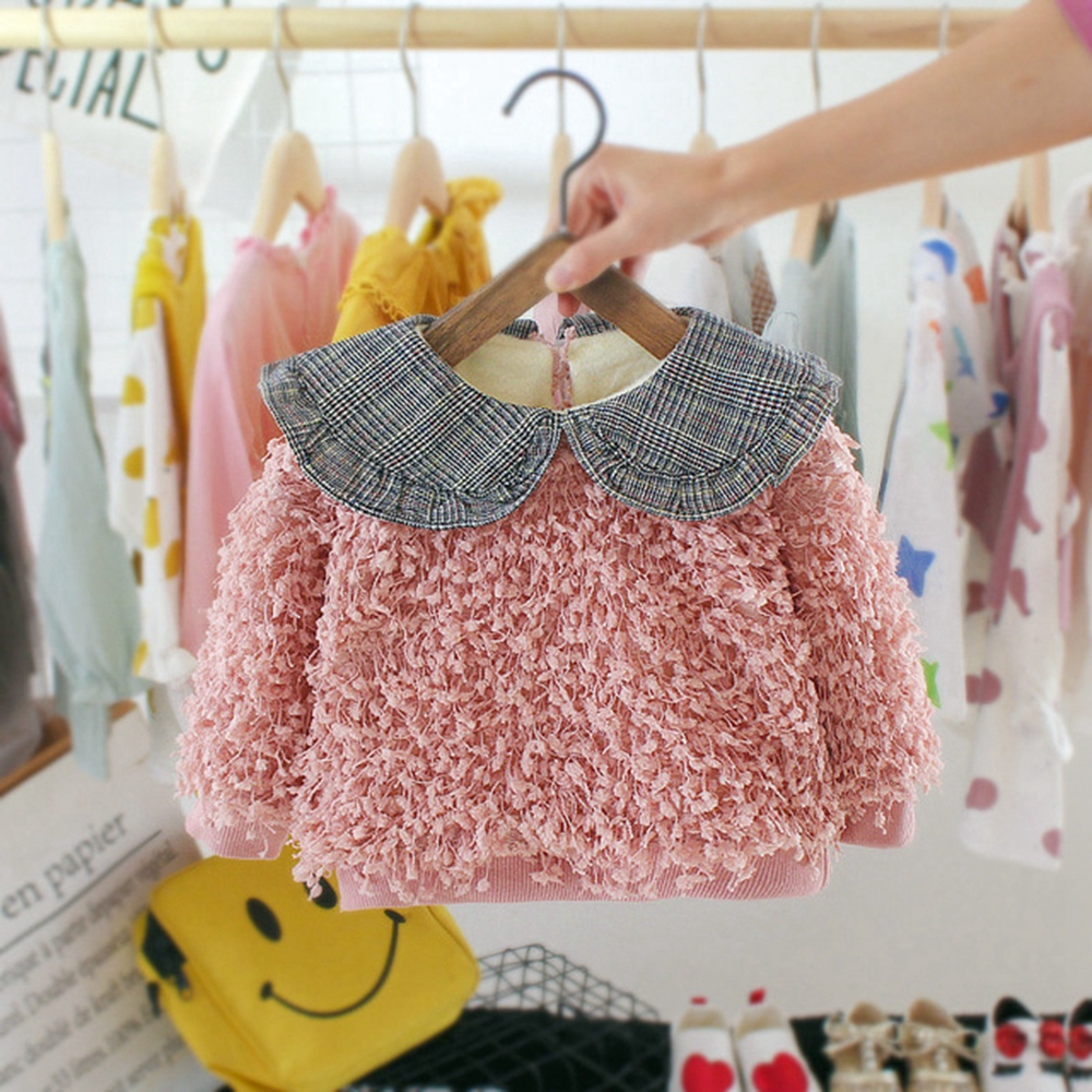 Áo Sweater Chất Cotton Tay Dài Thời Trang Thu Đông Cho Bé