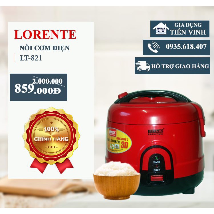 Nồi cơm điện LORENTE - LT821
