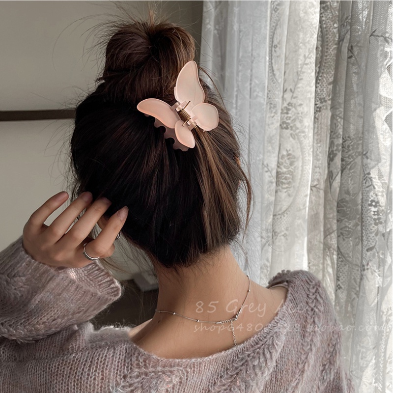 Kẹp Tóc Cỡ Lớn Hình Bướm Phong Cách Hàn Quốc Thanh Lịch Thời Trang Cho Nữ