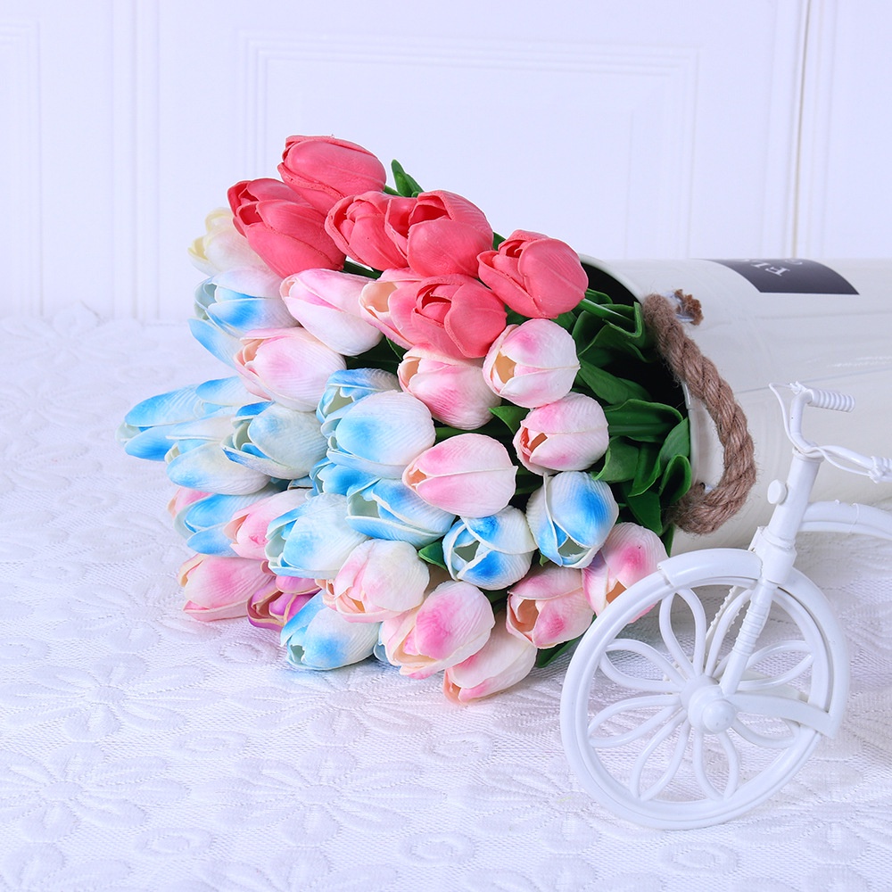Hoa Tulip Nhân Tạo 34CM Dùng Để Trang Trí Nhà/Khách Sạn/Tiệc Cưới