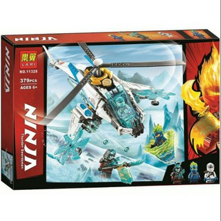 (Có sẵn) Đồ chơi lắp ráp lego ninjago season phần 11 mô hình máy bay băng tuyết và samurai ninja jay, zane Lari 11328.