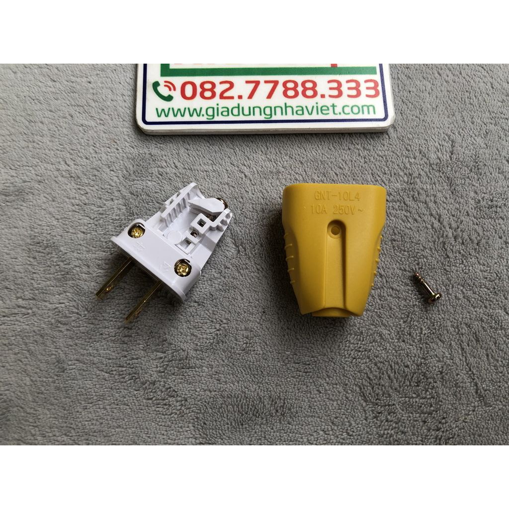 Phích cắm điện chân dẹt Gongniu Bull GNT-10L4 10A 250V chống va đập