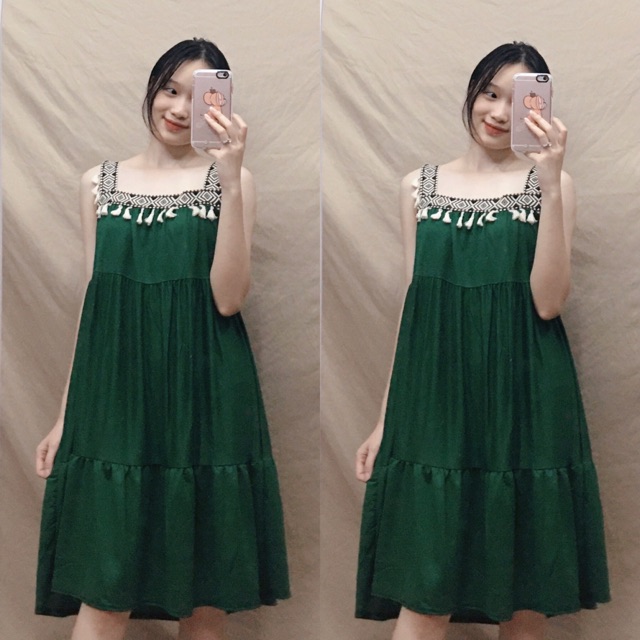 Váy 2s thổ cẩm dáng ngắn siêu xinh