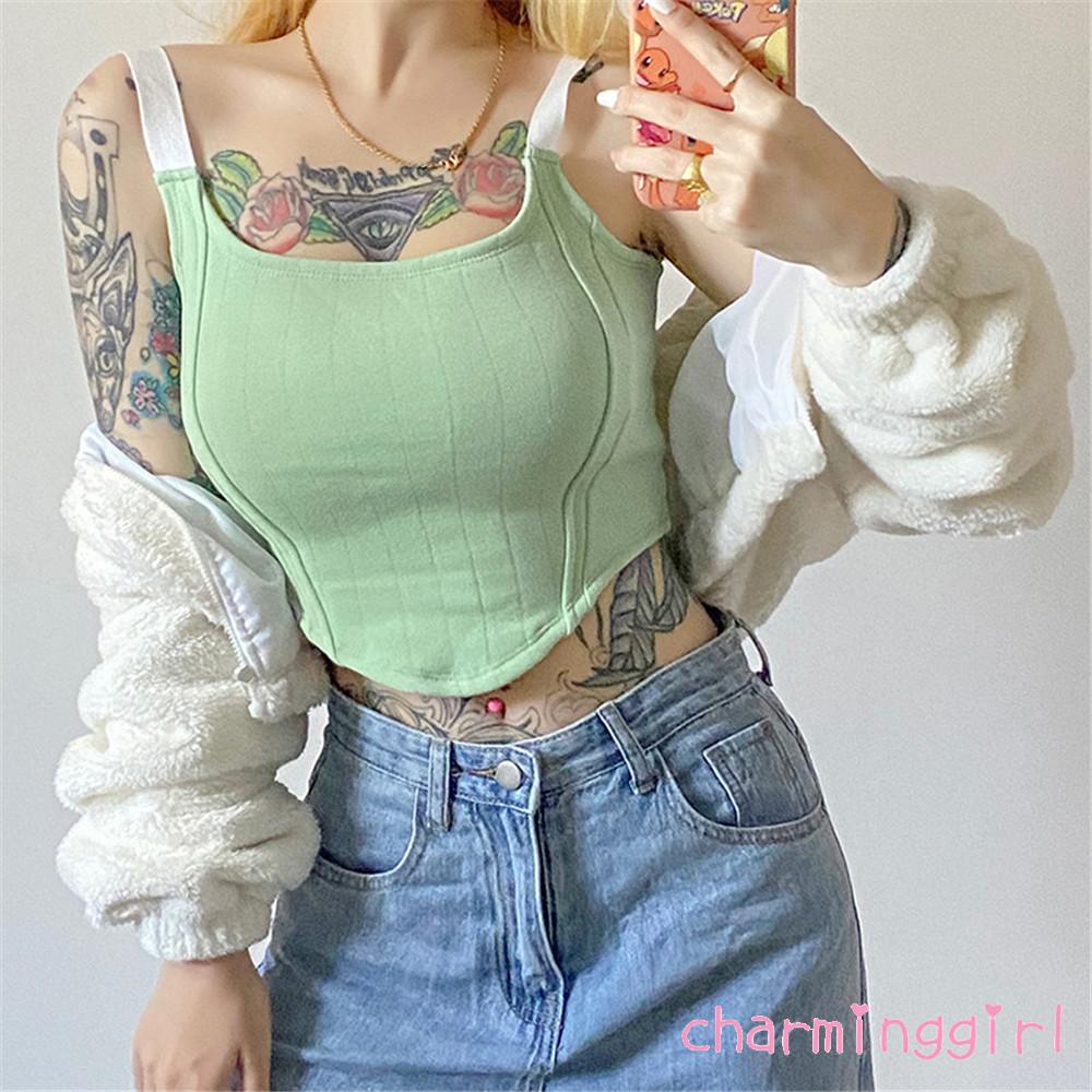 Áo hai dây cổ vuông quyến rũ cho phái nữ