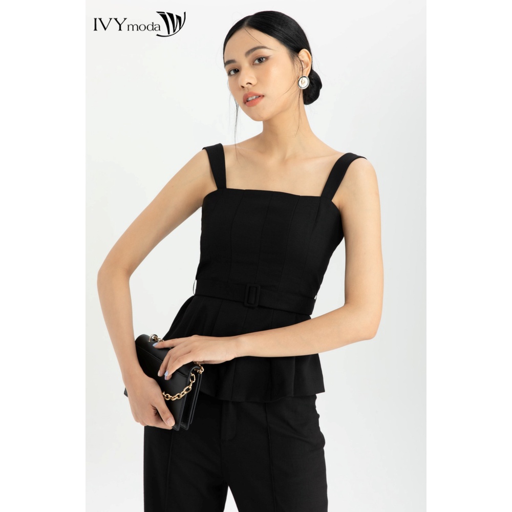 [NHẬP WABRTL5 GIẢM 10% TỐI ĐA 50K ĐH 250K ]Áo Peplum nữ 2 dây IVY moda MS 15B8615
