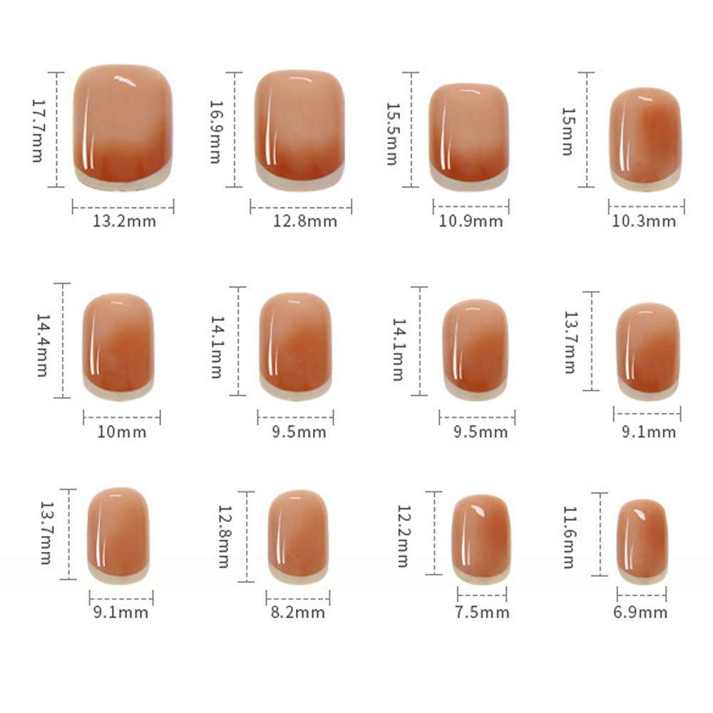 Bộ Móng Tay Giả Dạng Nhấn Họa Tiết Hoa Trái Tim Tình Yêu Thời Trang Phong Cách Nhật Bản