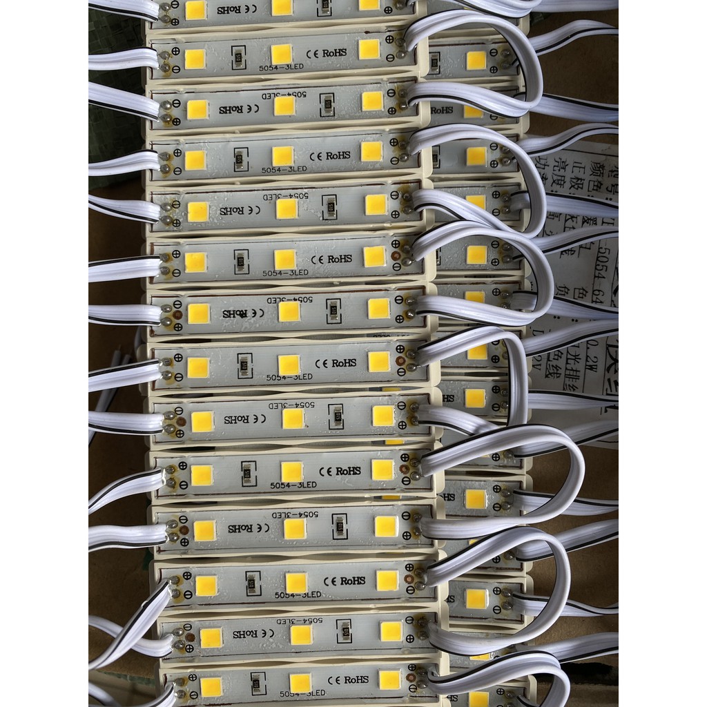 led hắt 3 bóng 6409 led 5054 trắng sáng, trắng ấm - vỉ 20-25 thanh led 3 mắt | BigBuy360 - bigbuy360.vn