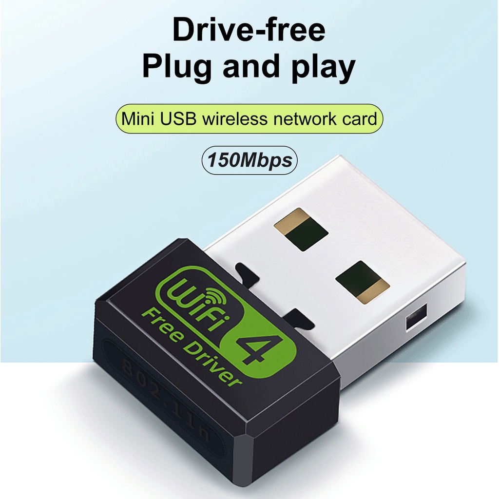 Thẻ Mạng Không Dây Tốc Độ Cao 150Mbps RTL8188 Không Cần Truy Cập USB Có Ăng Ten Điều Hướng Omni
