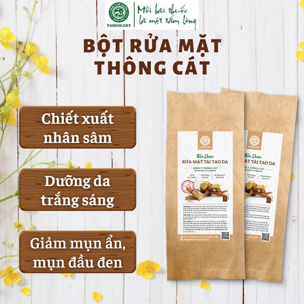 Thảo mộc xông mặt sau sinh Đông y gia truyền Thông Cát (Since 1918) - Chăm sóc da, loại bỏ nhờn, mụn hiệu quả