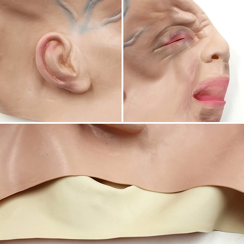 Mặt Nạ Silicone Cao Su Hóa Trang Nhân Vật Creepy