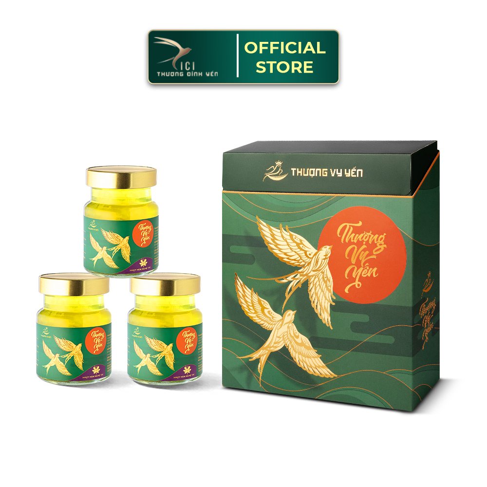 Tổ Yến Chưng Sẵn Saffron - Nhuỵ Hoa nghệ tây CiCi Thượng Đỉnh Yến hũ 70ml nguyên chất Yến Sào Khánh Hòa đẹp da, mờ nám