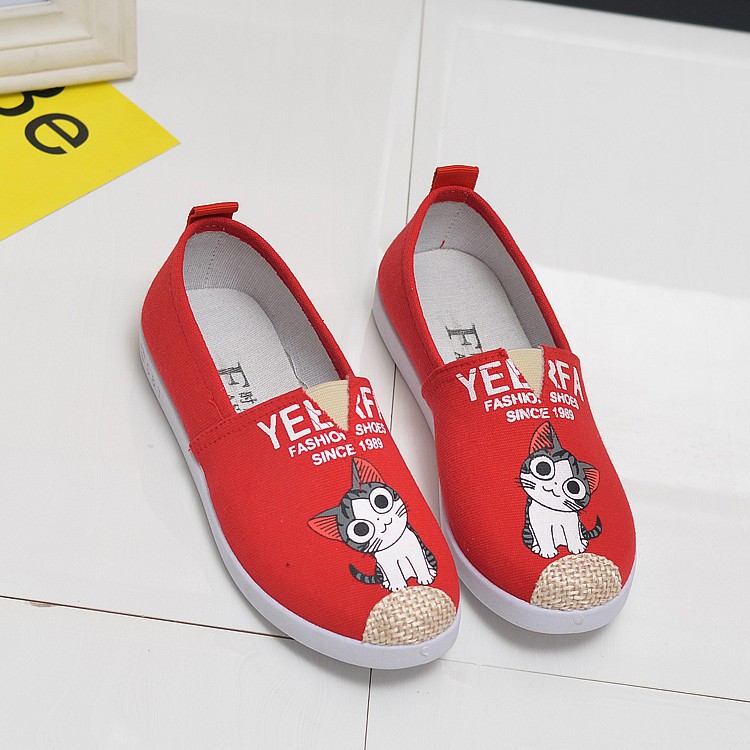 Giày slip on mèo cá tính - GTTG29 , giày hài