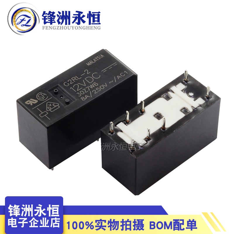 OMRON Rơ Le Điện Trở Hai Cửa G2rl-2-12vdc 24VDC DC12V/24V 8 Chốt