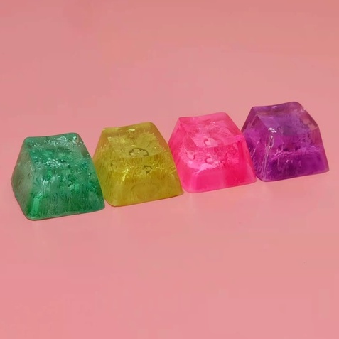 Nút Bàn Phím Cơ Bằng Resin Có Đèn Nền Họa Tiết Dễ Thương