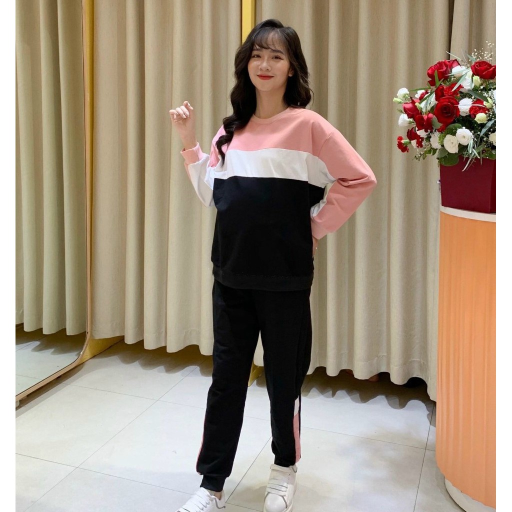 Bộ đồ bầu dài tay M217 chất da cá freesize từ 45 đến 75kg