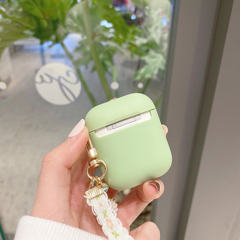 Vỏ bảo vệ hộp sạc tai nghe SPRISE kèm móc khóa dễ thương thích hợp cho Airpods 2 /3 / Pro