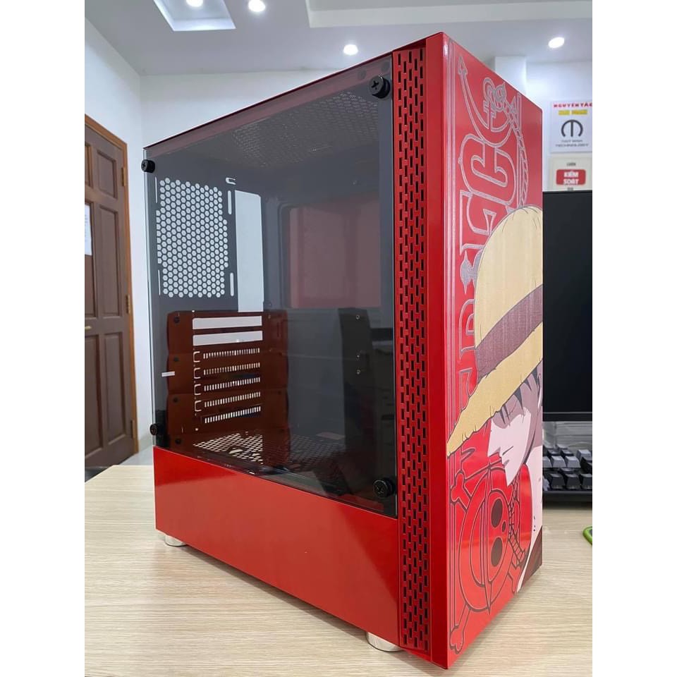 Case Máy Tính Luffy bản Cao Cấp Kính Cường Lực Lắp MAin ATX Siêu To Đẹp