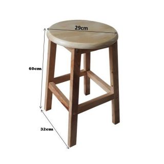 GHẾ ĐÔN GỖ CAO 60CM