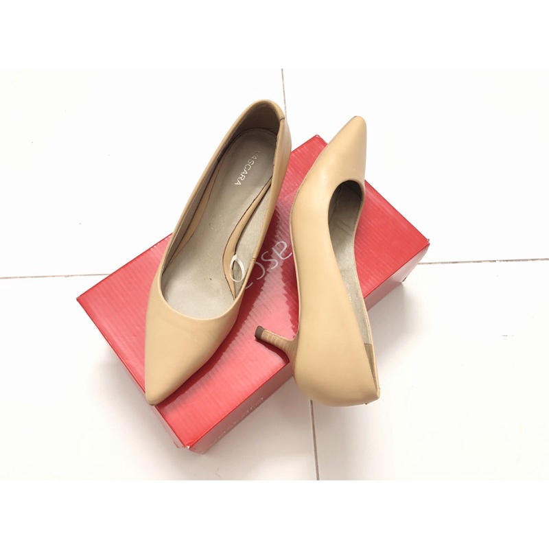 🌹Thanh lí Giày Cao Gót Vascara Da Thật FullBox CH New99%