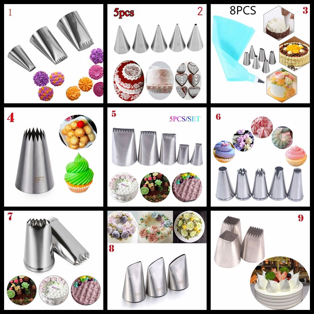 Đầu Bắt Kem Trang Trí Bánh Bằng Thép Không Gỉ
