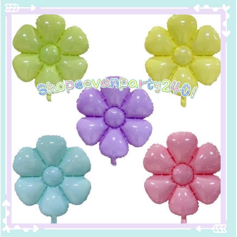 Bóng nhôm hoa cúc nhiều màu sắc  trang trí sinh nhật, party, đầy tháng, dã ngoại, khai trương, cưới hỏi