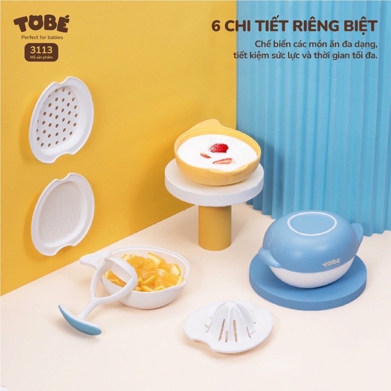 Bộ dụng cụ chế biến ăn dặm Tobe