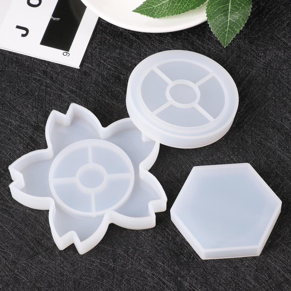 Khuôn Silicone Hình Đa Giác Làm Đồ Thủ Công DIY|Dụng Cụ Thả Keo Dán Chuyên Dụng