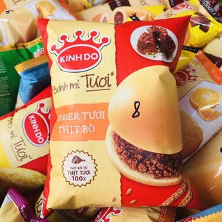 Bánh mì tươi KINH ĐÔ burger tươi thịt bò 70 gram