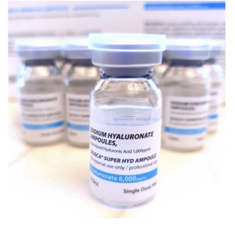 Lọ Sodium Hyaluronate Ampoules 9 Silisca 8 ml siêu cấp ẩm chuyên sâu