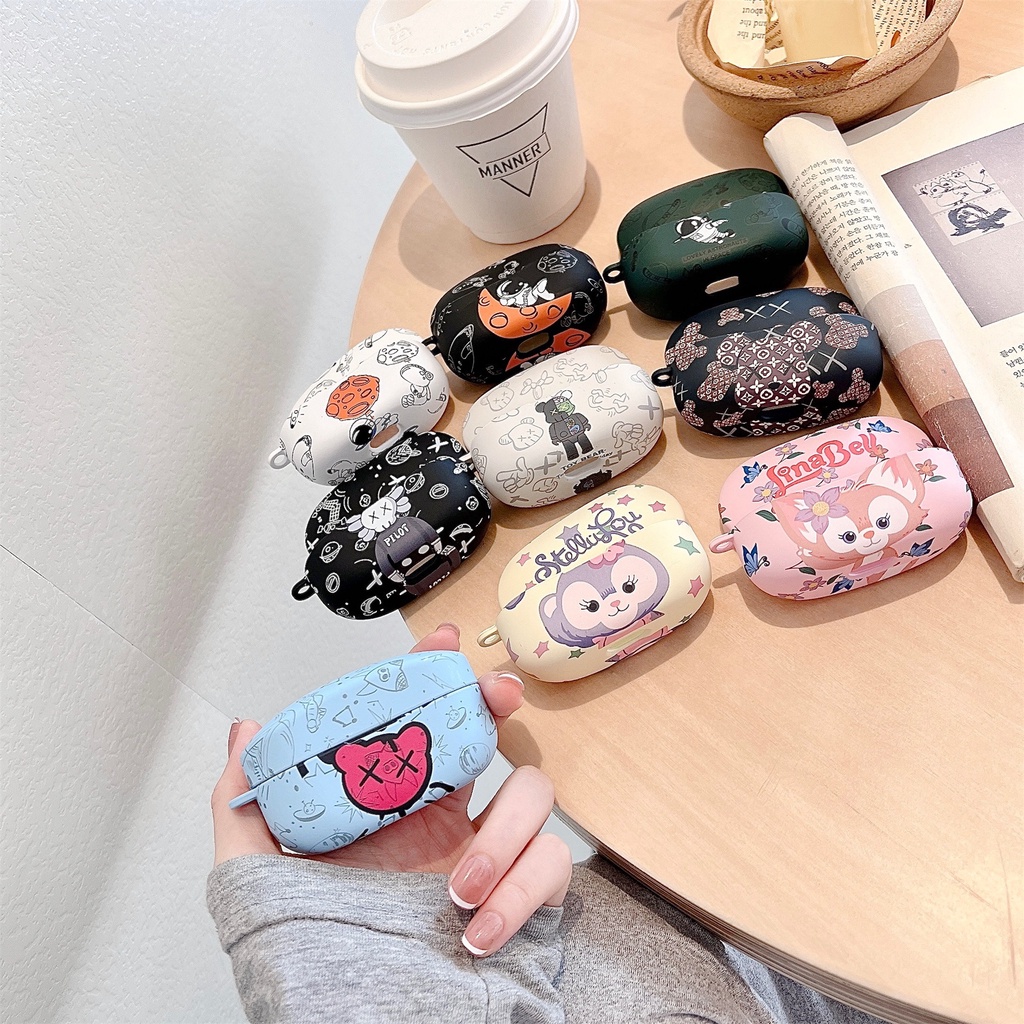 Vỏ Bảo Vệ Hộp Sạc Tai Nghe Bluetooth Không Dây Sony WF-1000XM4 Bằng PC Cứng Mặt Nhám Hình Phi Hành Gia/Thỏ Dễ Thương