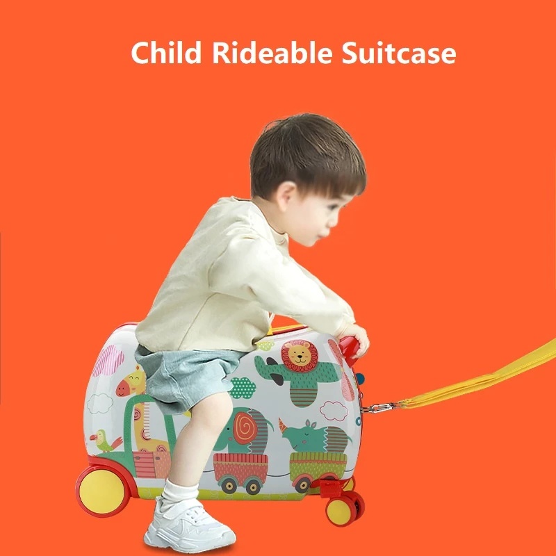 Mới Va Li Hành Lý Mini 17 inch Có Bánh Xe Thông Dụng Cho Trẻ Em