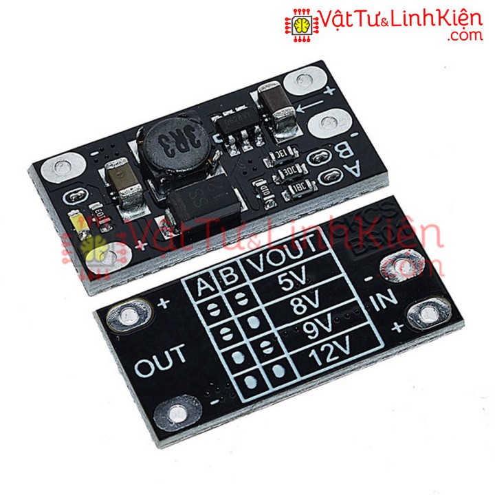 Mạch PCB tăng áp DC - DC từ 3V 3.2V 3.3V 3.7V 5V 9V lên 12V