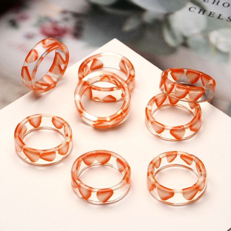 Nhẫn đeo tay hình trái cây đáng yêu nhiều kiểu dành cho nữ