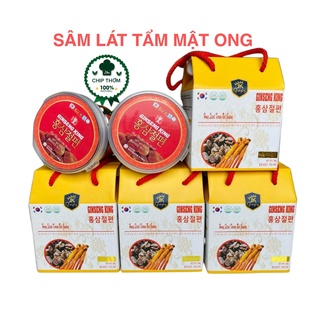 Hồng sâm thái lát tẩm mật ong hộp 200gr