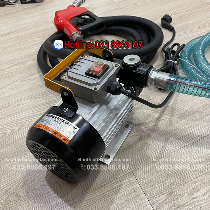 Bộ máy bơm dầu Diesel giá rẻ dùng điện 220V
