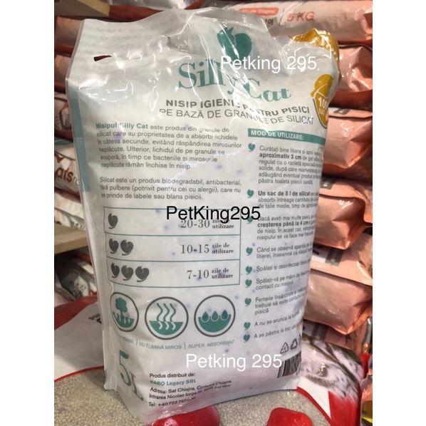 [SIÊU TIẾT KIỆM] Cát Thuỷ Tinh Secco Silly Cat 5 lít cho Mèo yêu