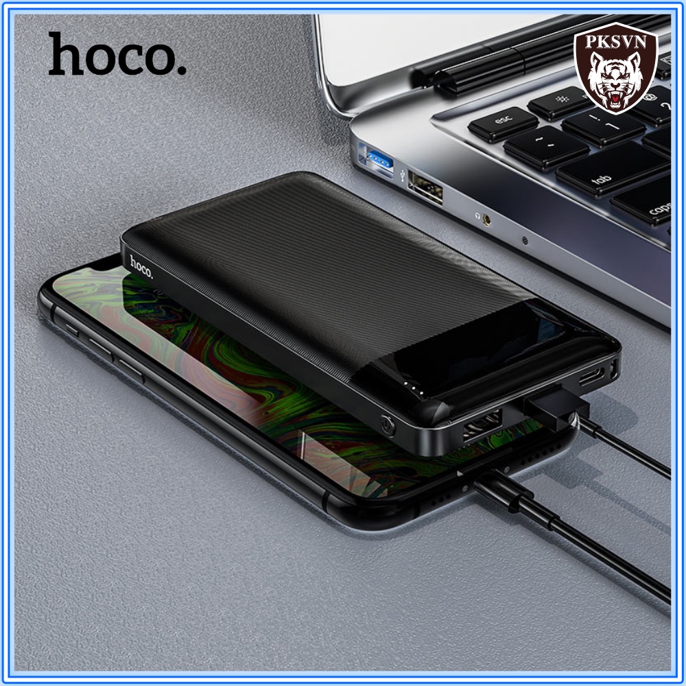 Pin Dự Phòng 10000mAh Chính Hãng Hoco J52/J72 New - Sạc Dự Phòng 2 Cổng Input/Output Max 2A Có Đèn Led Báo Sạc -BH 1 Năm