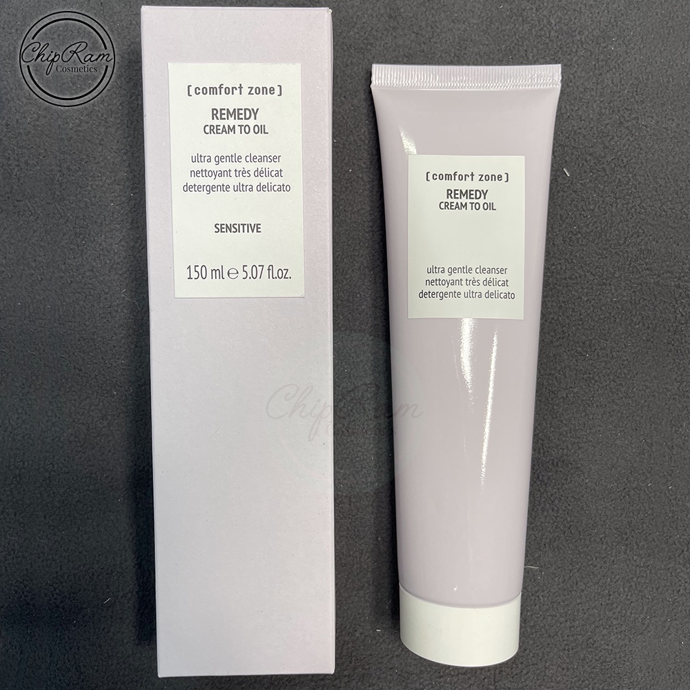 Sữa rửa mặt đặc biệt dịu nhẹ Comfort Zone Remedy Cream to Oil cho da nhạy cảm 150ml