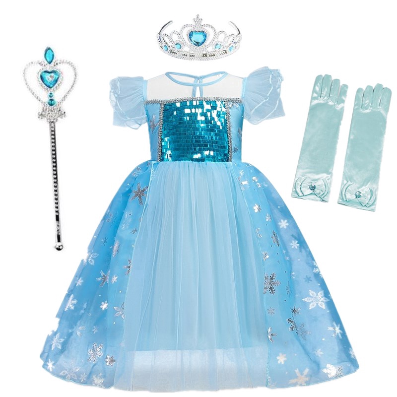 Đầm hoá trang công chúa Rapunzel đáng yêu cho bé gái